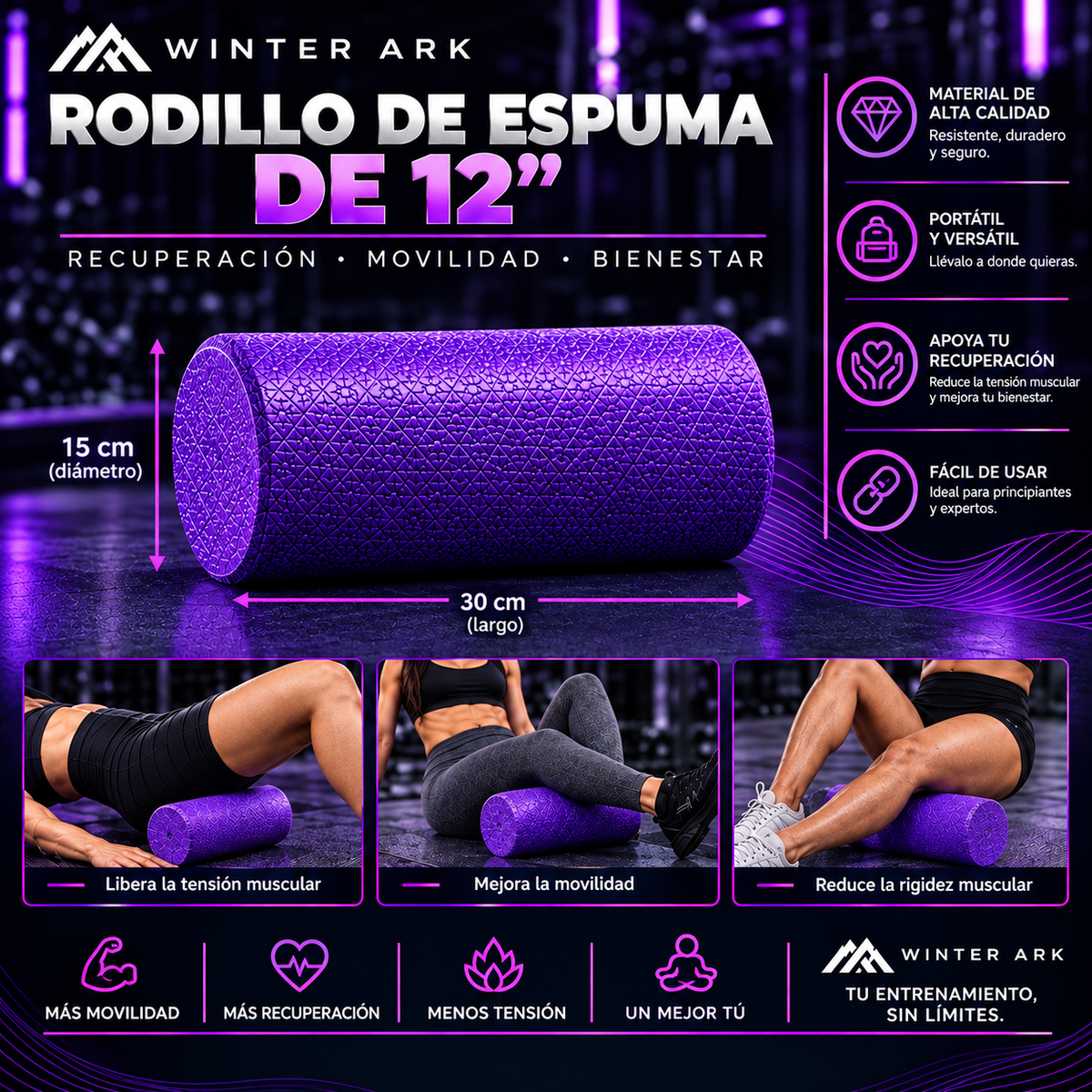 Thaw Recovery Kit — Rodillo + Pelota de Masaje