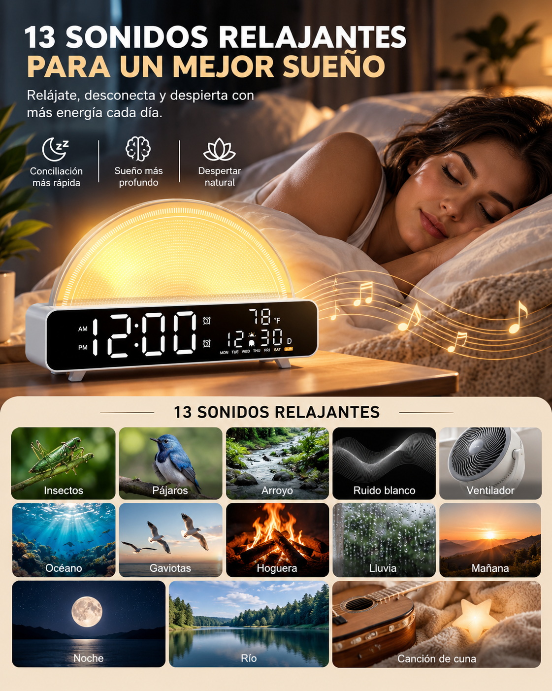 Frostline Wake Light — Lámpara de Amanecer Simulado