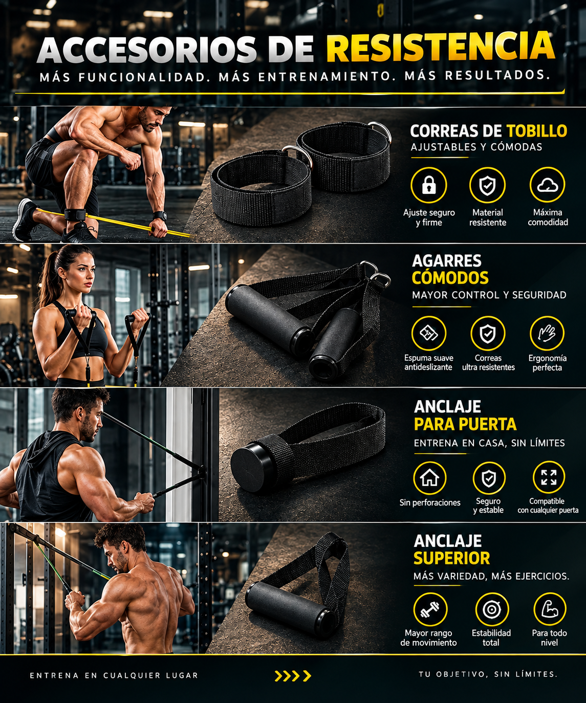Iron Grip Bands — Set de Bandas de Resistencia